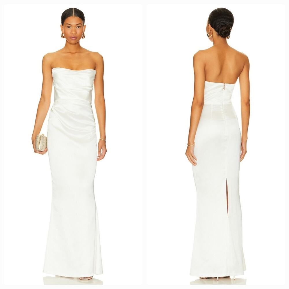 Nookie White Strapless Maxi Dress